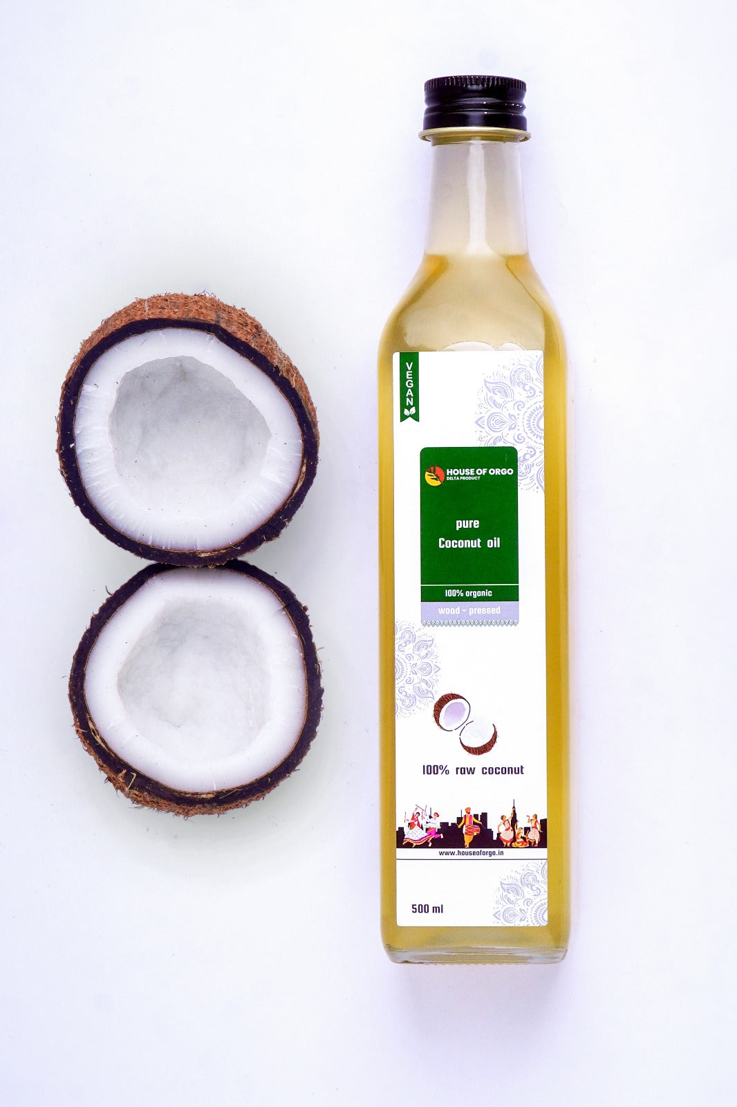 Wood Pressed Coconut Oil - House Of Orgo